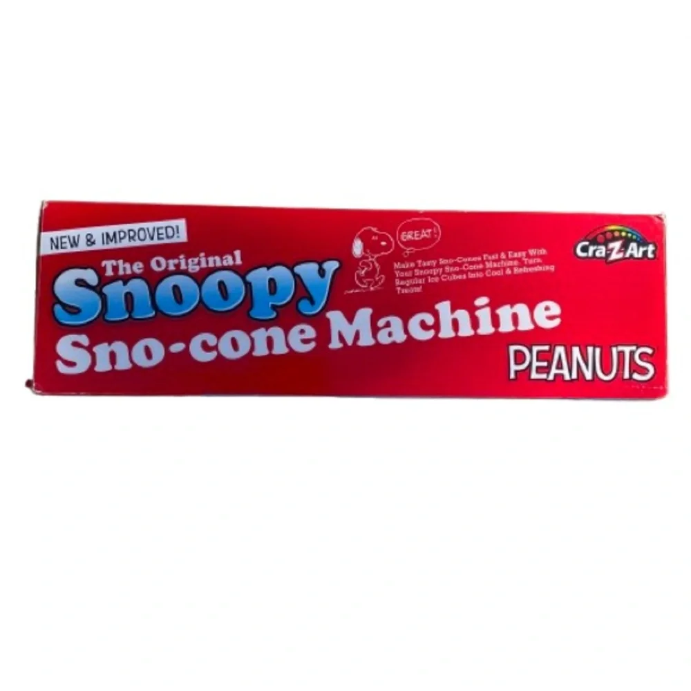 Cra-Z-Art The Original Snoopy Sno-cone Machine Nostalgia NEW In Sealed Box